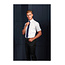 Basic poplin overhemd korte mouw heren wit