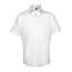 Basic poplin overhemd korte mouw heren wit