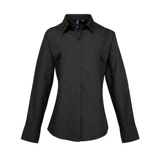 Premier Basic poplin blouse lange mouw ♀