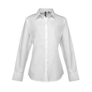 Premier Basic poplin blouse lange mouw ♀