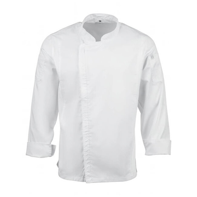 Chef Works Premium koksbuis lange mouw met rits unisex wit