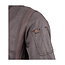 Premium koksbuis lange mouw met rits unisex grijs