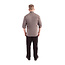 Premium koksbuis lange mouw met rits unisex grijs
