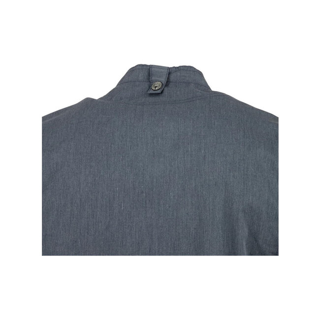 Premium koksbuis korte mouw met rits unisex navy blauw