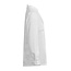 Premium koksbuis dames in slank model met drukknopen lange mouw wit