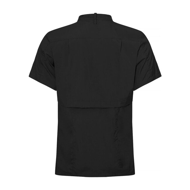 Premium kokshemd luchtig en koel unisex stretch donker grijs