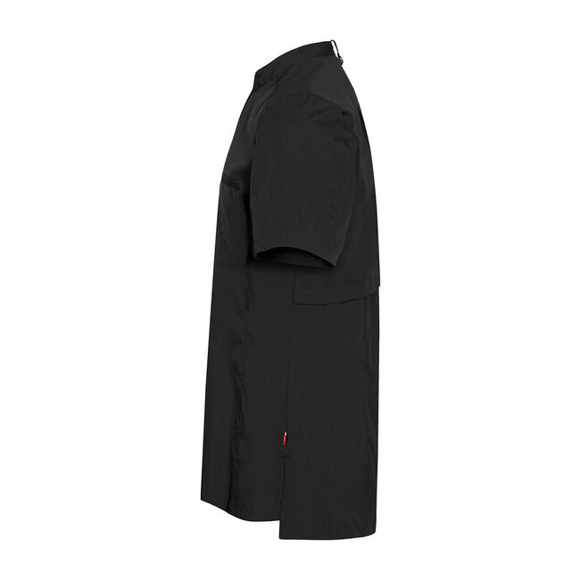 Premium kokshemd luchtig en koel unisex stretch donker grijs