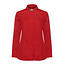 Basic koksbuis dames lange mouw getailleerd rood