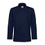 Segers Basic kokshemd heren lange mouw getailleerd navy-blauw