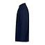 Basic kokshemd heren lange mouw getailleerd navy-blauw