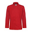 Basic kokshemd heren lange mouw getailleerd rood