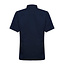 Basic kokshemd heren korte mouw getailleerd navy-blauw