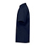 Basic kokshemd heren korte mouw getailleerd navy-blauw