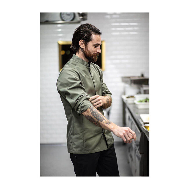 Basic kokshemd heren korte mouw getailleerd navy-blauw