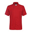 Basic kokshemd heren korte mouw getailleerd rood