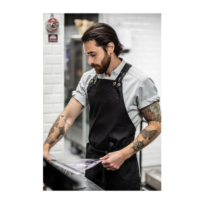 Basic kokshemd heren korte mouw getailleerd rood