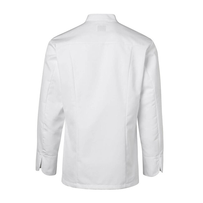 Basic kokshemd heren lange mouw getailleerd wit