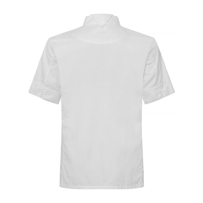 Premium koksbuis heren korte mouw stretch wit