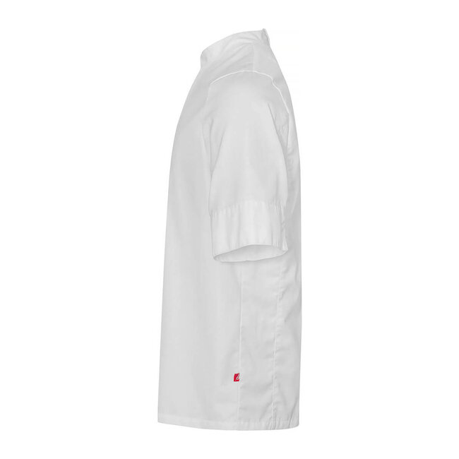 Premium koksbuis heren korte mouw stretch wit