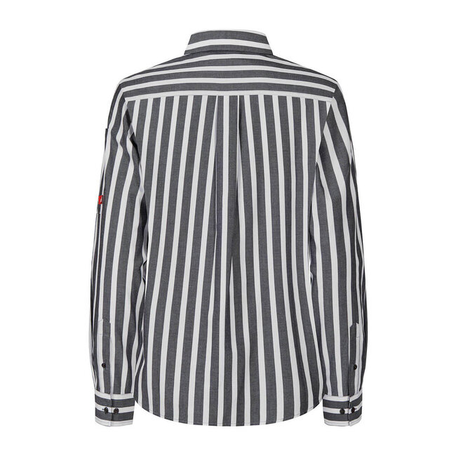 Basic blouse dames wit gestreept