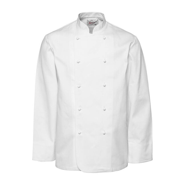 Premium koksbuis heren lange mouw wit