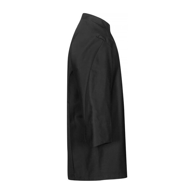 Basic koksbuis unisex driekwart mouw stretch zwart