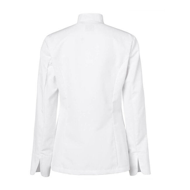 Basic koksbuis dames lange mouw met drukknopen wit