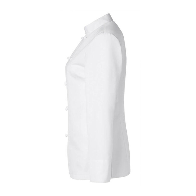 Basic koksbuis dames lange mouw wit