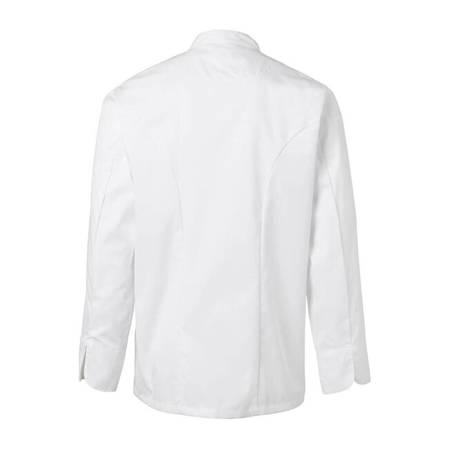 Premium koksbuis heren lange mouw wit