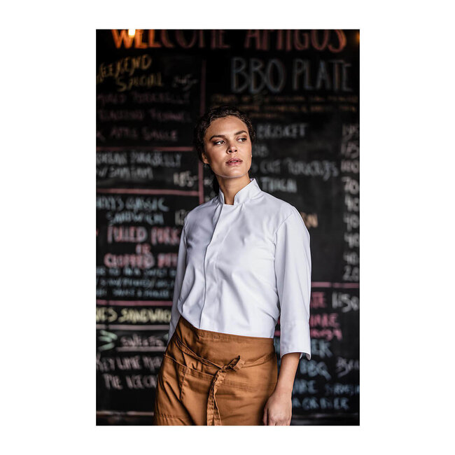 Premium sloof kort unisex met dubbele zak olijfgroen - Copy