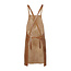 Premium schort unisex lang leer bruin