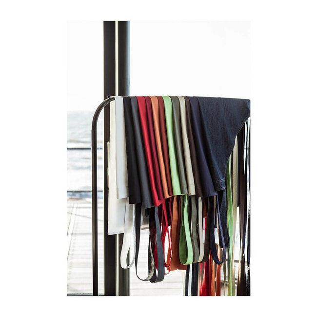 Basic schort unisex lang navy-blauw