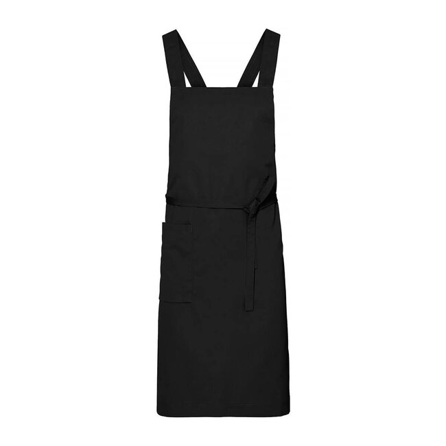 Premium schort unisex lang supportive denim zwart