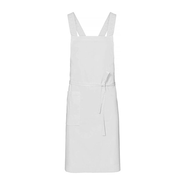 Premium schort unisex lang supportive denim wit