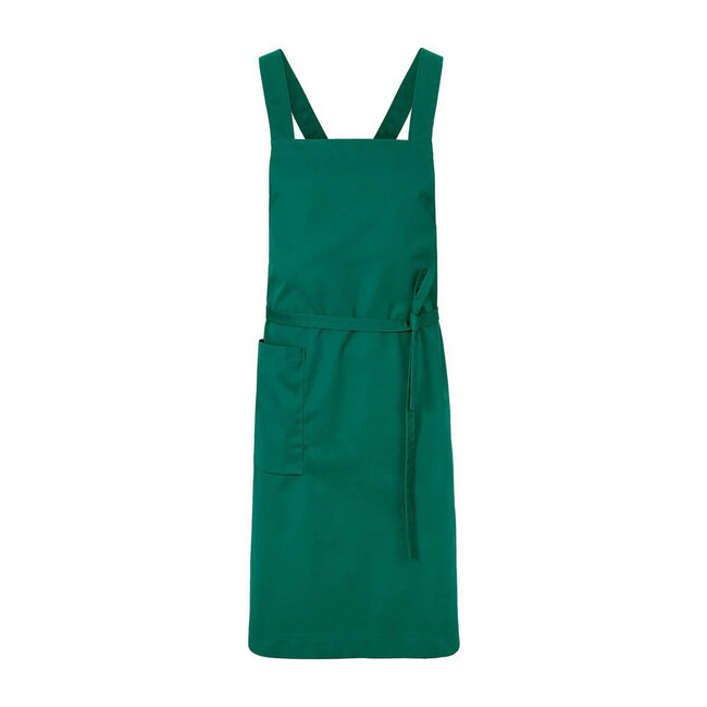 Premium schort unisex lang supportive denim flessengroen