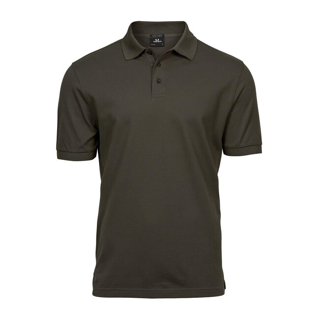 Tee Jays Premium polo Tee Jays korte mouw heren olijfgroen