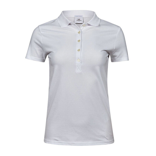 Tee Jays Premium polo Tee Jays korte mouw dames wit