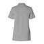 Basic polo getailleerd korte mouw dames grijs