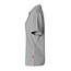 Basic polo getailleerd korte mouw dames grijs