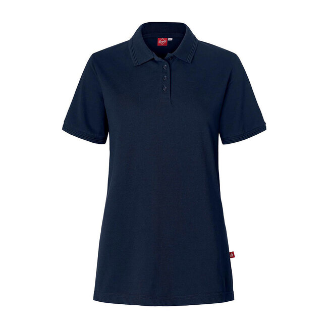 Segers Basic polo getailleerd korte mouw dames navy-blauw