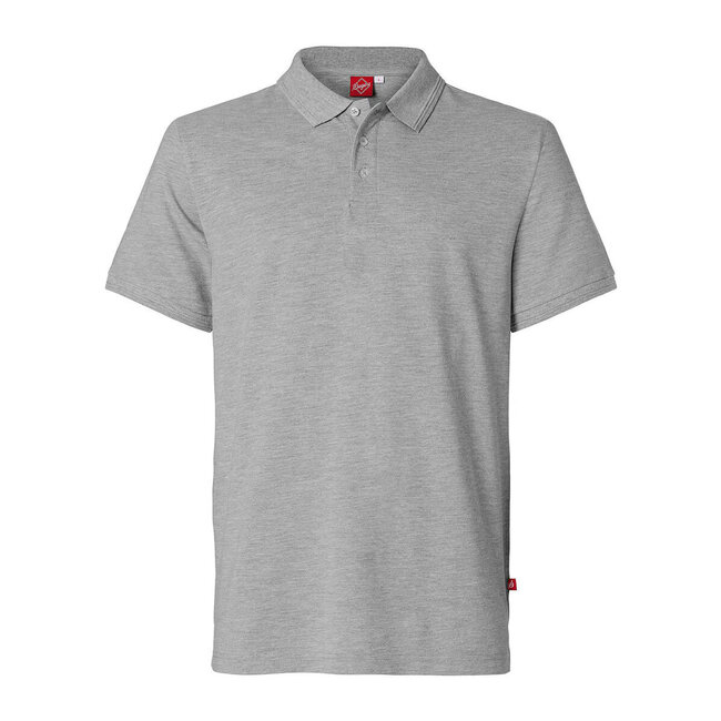 Segers Basic polo getailleerd korte mouw heren grijs