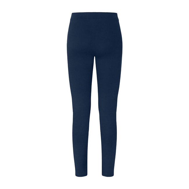 Basic tights met tailleband navy-blauw