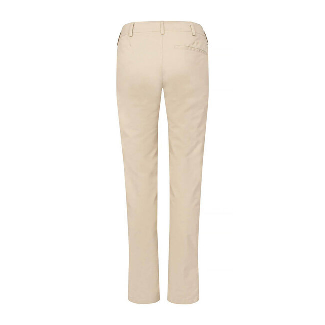 Basic broek stretch dames beige