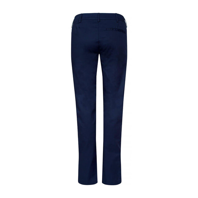 Basic broek stretch dames navvy-blauw