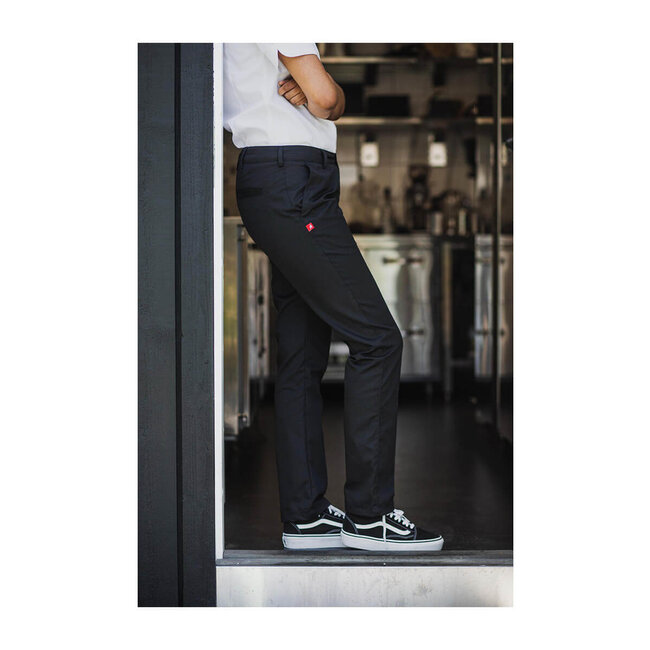 Basic broek stretch dames zwart