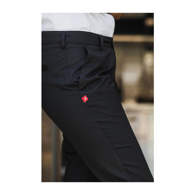 Basic broek stretch dames navvy-blauw