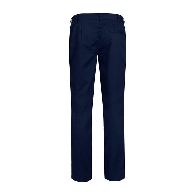 Basic broek stretch heren navy-blauw