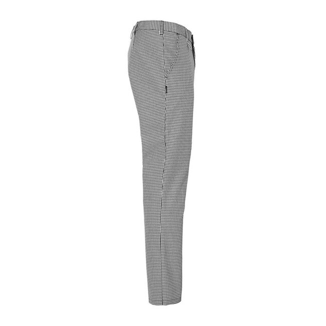 Basic broek heren pepita zwart