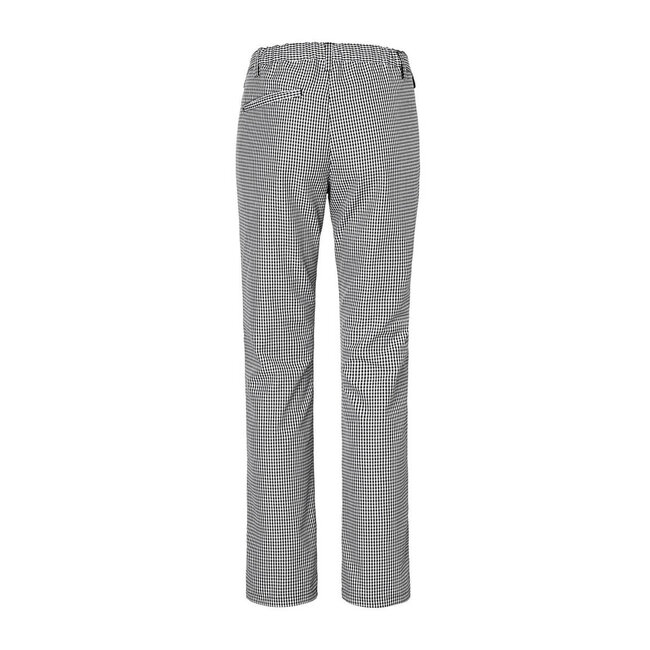 Basic broek dames pepita zwart