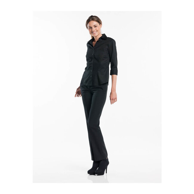 Premium blouse getailleerd dames zwart